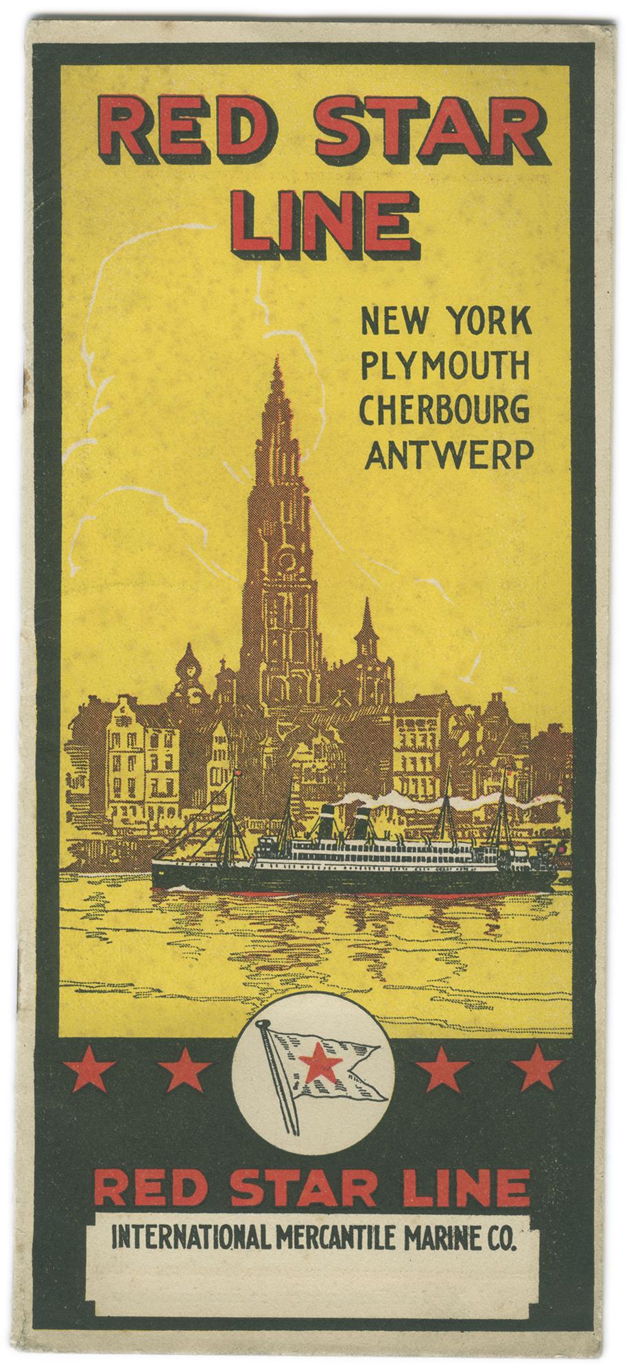 Collectie Vrienden van de Red Star Line - Red Star Line Affiche, 1922